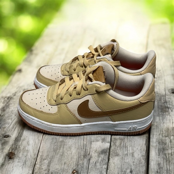 Nike Other - Nike Air Force 1 LV8 (GS or PS) in the "Pearl White/Sesame/White/Ale Brown 4.5Y